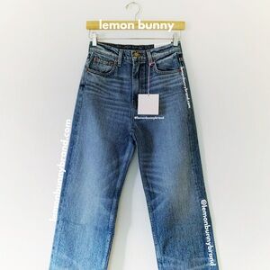 B Sides Jeans Plein Relaxed Straight Jean in Brit Vintage Denim Size 25 New NWT